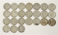 24 U.S. 1940's - 1960's Roosevelt Dime Coins