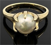 Bristol 14K Gold Pearl Ring, Size 6