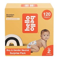 Hello Bello Diapers, Size 2 (10-16 lbs) Surprise P