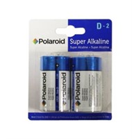 Polaroid Super Alkaline Power D Cell - 2 Pack