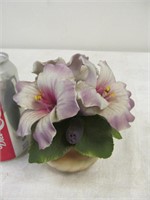 Capodimonte flowers in vase