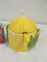Soup tureen w. ladle, looks like corn