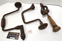 Antique Hand Drills, etc.