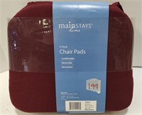 New Chair Pads - burgundy