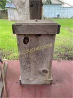 Wooden outdoor storage box