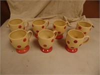 7 Southern Living Gail Pittman 7 Coffee Mugs