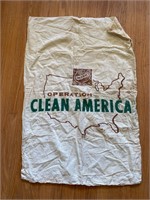 Vintage Falstaff Operation Clean America ClothBag