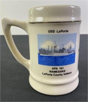 USS LaPorte WWII 45th Anniversary 1989 Mug