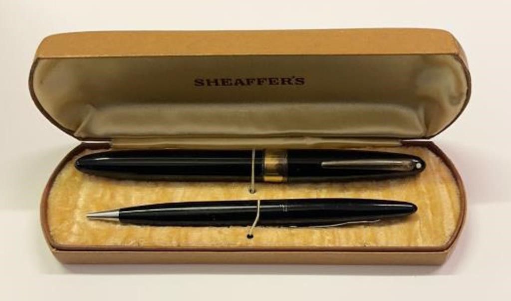 Vintage 14K Gold NIB Sheaffers Fountain Pen Set