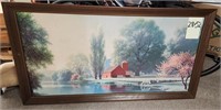 Vintage Large 28 x 52 Paul Detlefsen Barn Picture