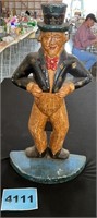 Cast Iron Uncle Sam Doorstop, 15" Tall