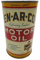 EN-AR-CO MOTOR OIL IMPERIAL QUART CAN