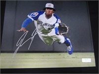 RONALD ACUNA JR SIGNED 8X10 PHOTO WITH COA