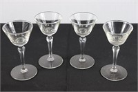 Set of Four Stemware Glasses