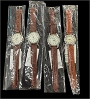 (3) EIGER Faux Leather Watches-(1) Quartz Watch