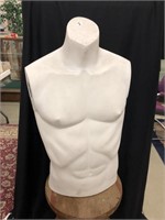 Male mannequin bust, no arms