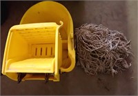 MOP BUCKET & MOP HEAD, EMPTY PLASTIC CONTAINER