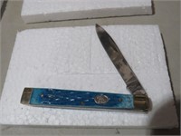 FROST CUTLERY BLUE HANDLE 1 BLADE DOCTORS KNIFE