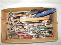 Flat of Tools Pliers, Wrenches, Channel Locks