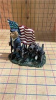 Boyds bear canon flag soldier