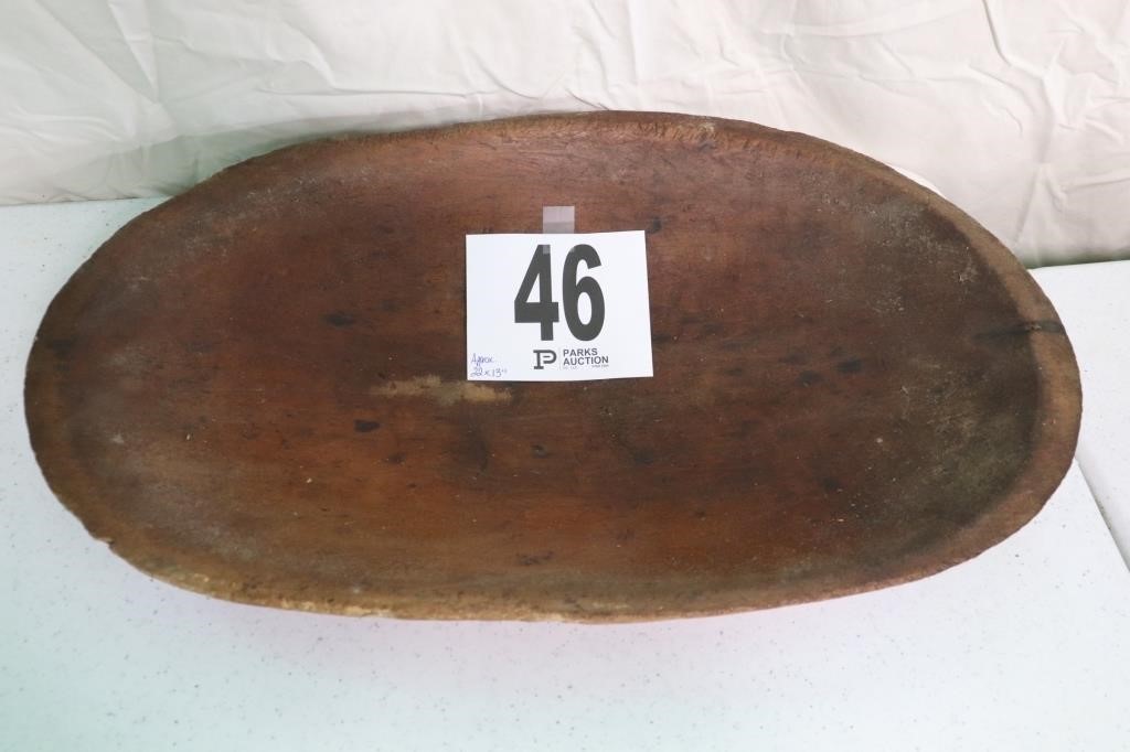 Vintage Wooden Dough Bowl(R1)