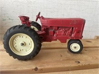 Vintage Red Metal Tractor