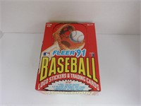 1991 FLEER BASEBALL UNOPENED BOX