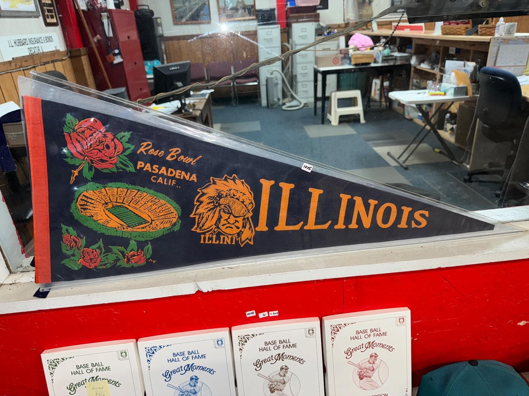 Univ. Of IL Vintage Pennant