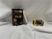 Cat Construction Mini in Box & Qt Havoline Oil