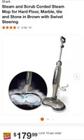 Steam Mop (Open Box, Powers On)