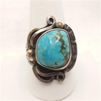 Nat Am Turquoise Ring CT