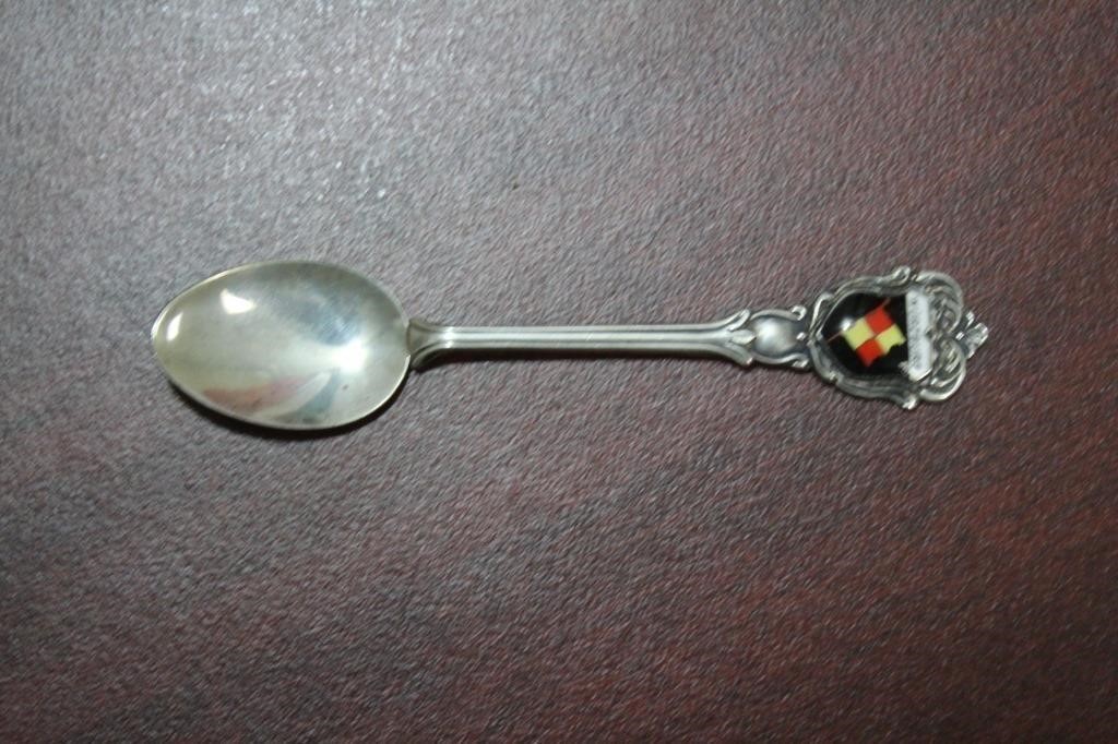 An Enamel 800 Silver Spoon