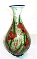 Glazed Floral Vase