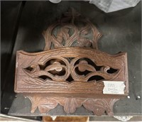 Carved Wood Hanging Letter Box