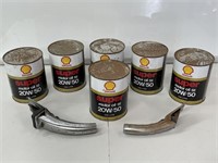 Box Lot N.O.S 1 Quart Shell Oil Tins