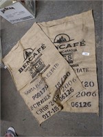 (2) Coffee Bean Burlap Bag