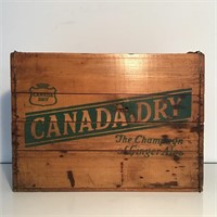 CANADA DRY ADVERTISING WOODEN CRATE