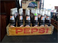 Rare Drink Pepsi 24 pack crate and bottles