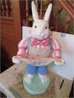Paper Mache Easter Bunny Figure