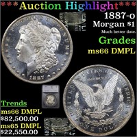 *Highlight* 1887-o Morgan $1 Graded ms66 DMPL
