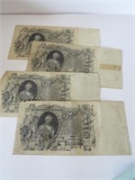 LOT 4 LARGE BANKNOTE  FROM 1910