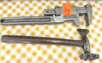 Pipe Wrench & Hammer