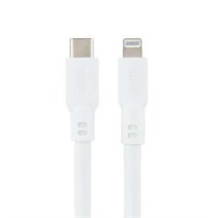 onn. 10' Lightning to USB-C Cable  White
