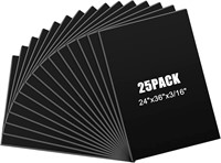 Foam Core Board 24x36 Inch (25 Pack  Black)
