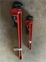 (1) 14" HEAVY DUTY PIPE WRENCH,(1) 24" HEAVY DUTY