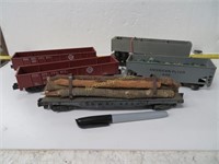 S Scale, American Flyer, Dump & Flatbed Cars