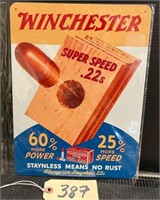 Winchester Ammo Metal Sign