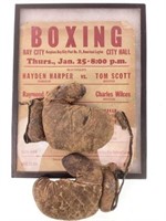 Boxing Fight Night Poster/old Young Boxing Gloves