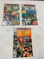 3-Sgt Fury Comics #137. 139. 140