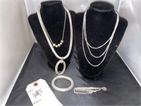 BEAUTIFUL TRIFARI SILVER TONE JEWELRY SETS